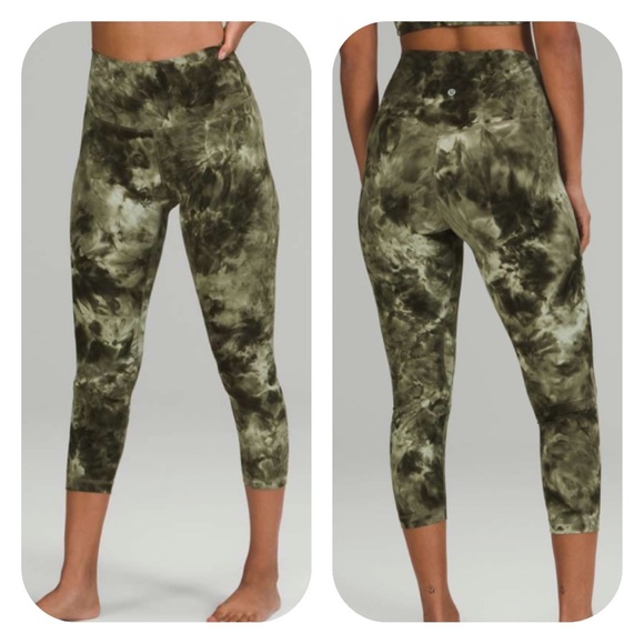 lululemon athletica Pants - {Lululemon} Align High-Rise Crop 23" in Diamond Dye Light Sage Olive - Women's 4